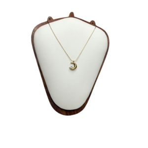 Crescent Moon Gold Pendant Necklace